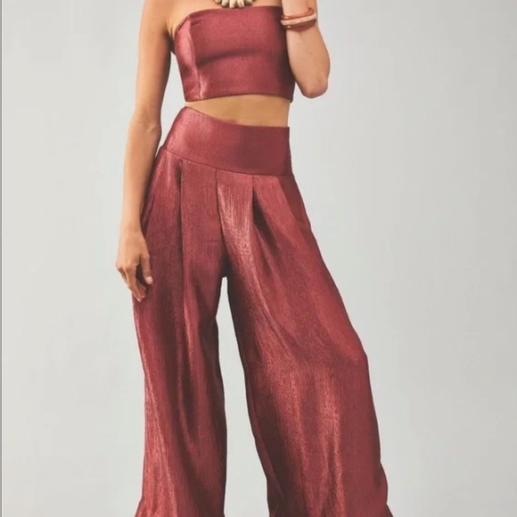 Free People Evelyn Wide Leg Pant Set - Picture 5 of 12